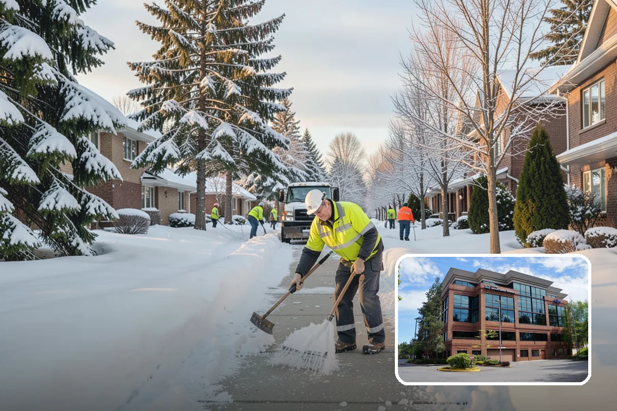 Self-Storage Facility Sidewalk Clearing in Mountlake Terrace, Snohomish County, WA - Office, gate, and unit-row walks kept passable for customers