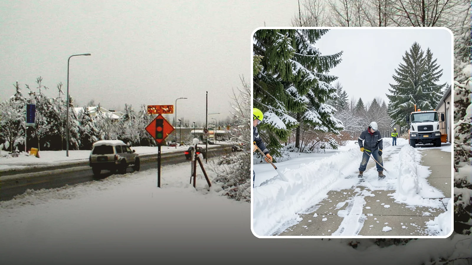 Self-Storage Facility Sidewalk Clearing in Newcastle, King County, WA - Access-walk clearing for Western Washington self-storage facilities, keeping office entries, keypad approaches, and unit-row...