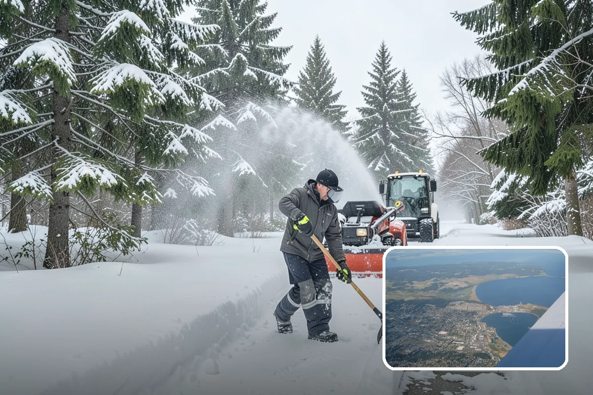 Self-Storage Facility Sidewalk Clearing in Oak Harbor, Island County, WA - Office, gate, and unit-row walks kept passable for customers
