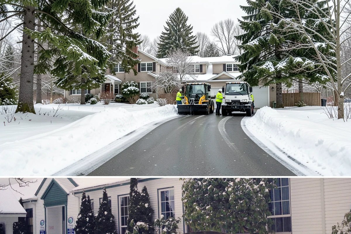 Self-Storage Facility Sidewalk Clearing in Pacific, King County, WA - Self-storage demand holds from December through February, when shaded walks between buildings stay glazed after open areas clear.