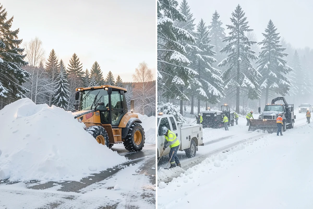 Self-Storage Facility Sidewalk Clearing in Renton, King County, WA - Clear the office entrance and gate keypad approach first