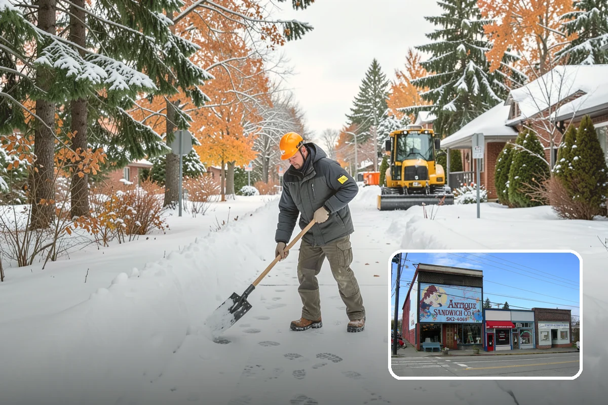 Self-Storage Facility Sidewalk Clearing in Ruston, Pierce County, WA - Office, gate, and unit-row walks kept passable for customers