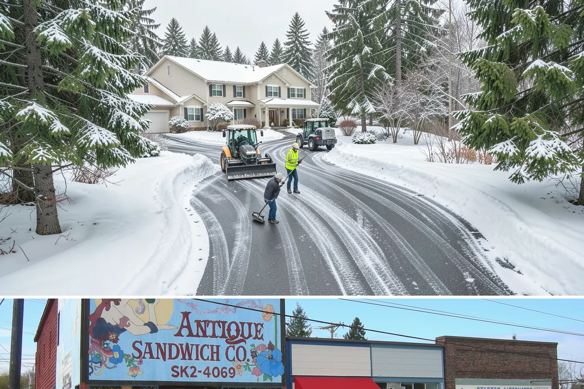 Self-Storage Facility Sidewalk Clearing in Ruston, Pierce County, WA - Self-storage demand holds from December through February, when shaded walks between buildings stay glazed after open areas clear.