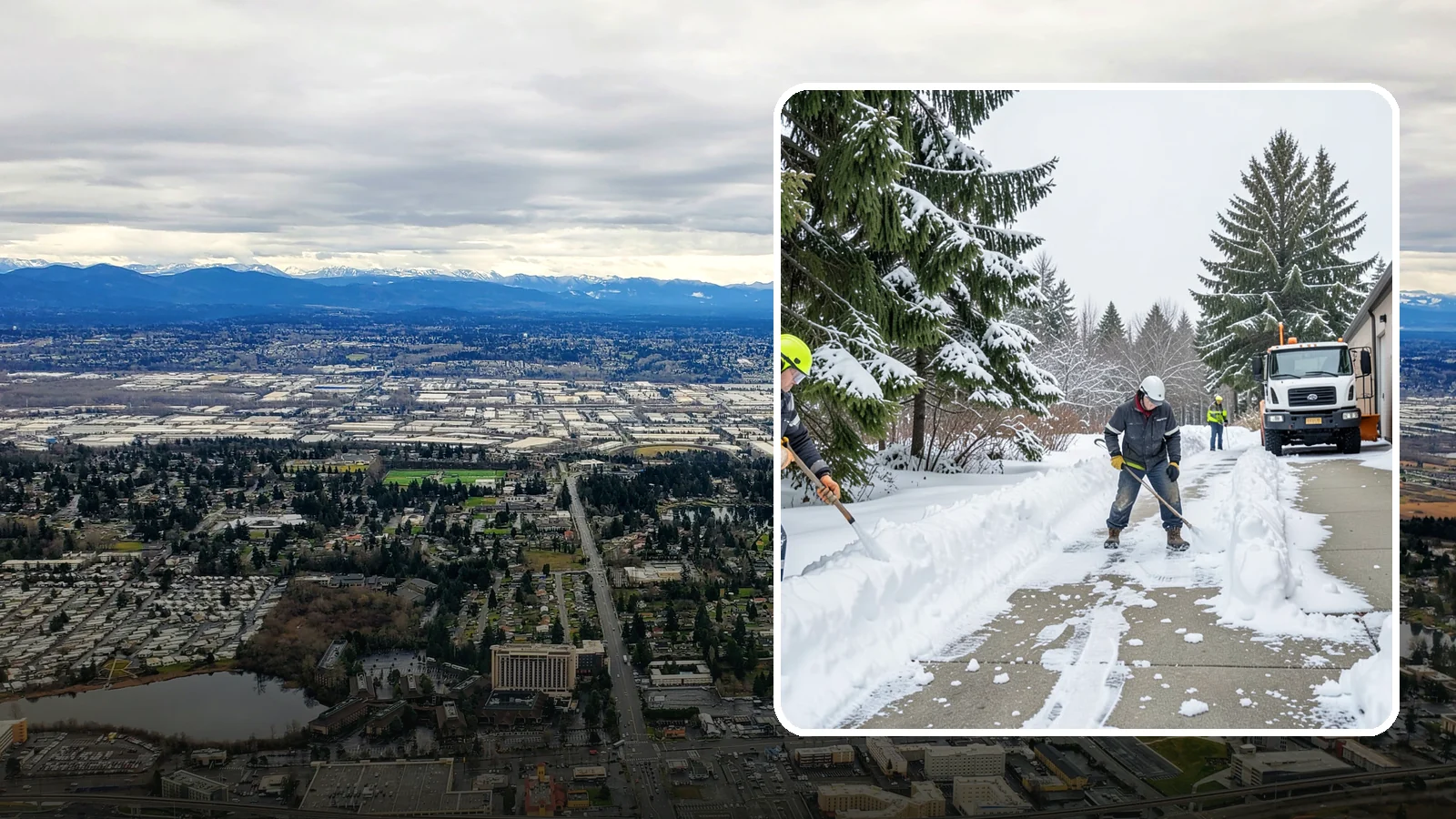 Self-Storage Facility Sidewalk Clearing in SeaTac, King County, WA - Access-walk clearing for Western Washington self-storage facilities, keeping office entries, keypad approaches, and unit-row...