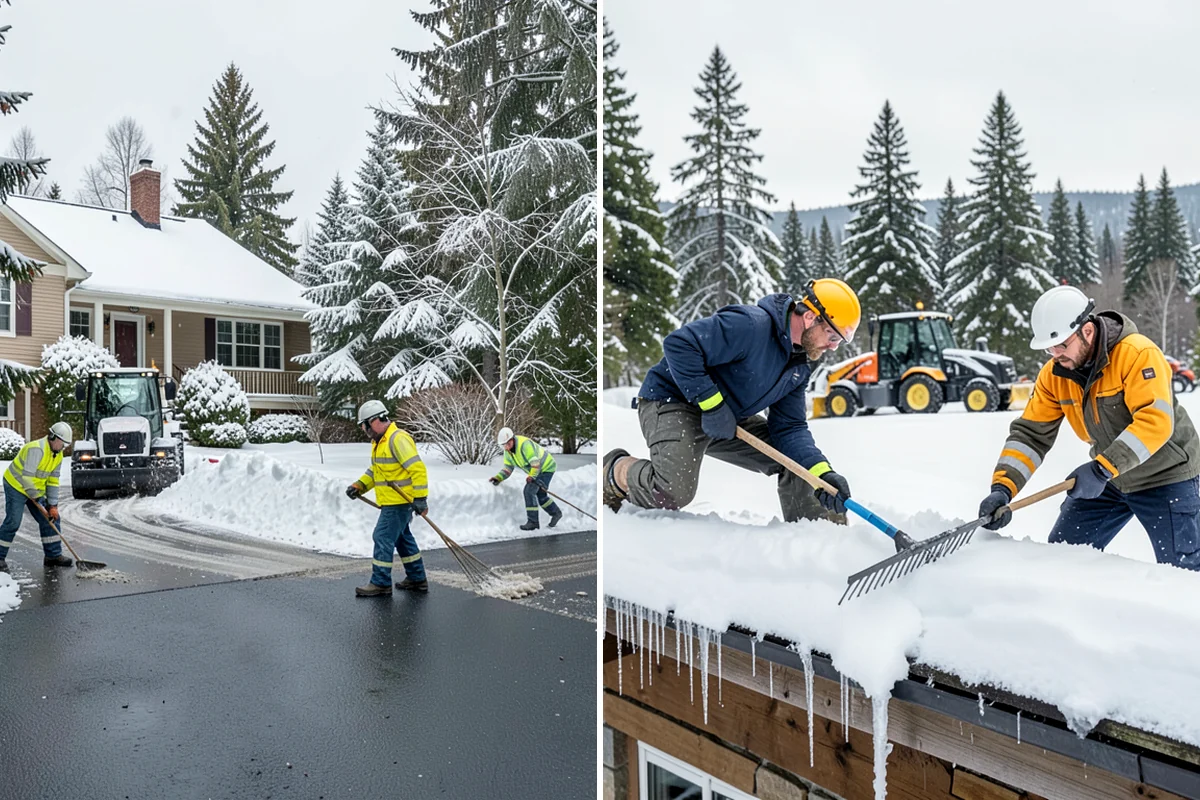Self-Storage Facility Sidewalk Clearing in SeaTac, King County, WA - Clear the office entrance and gate keypad approach first