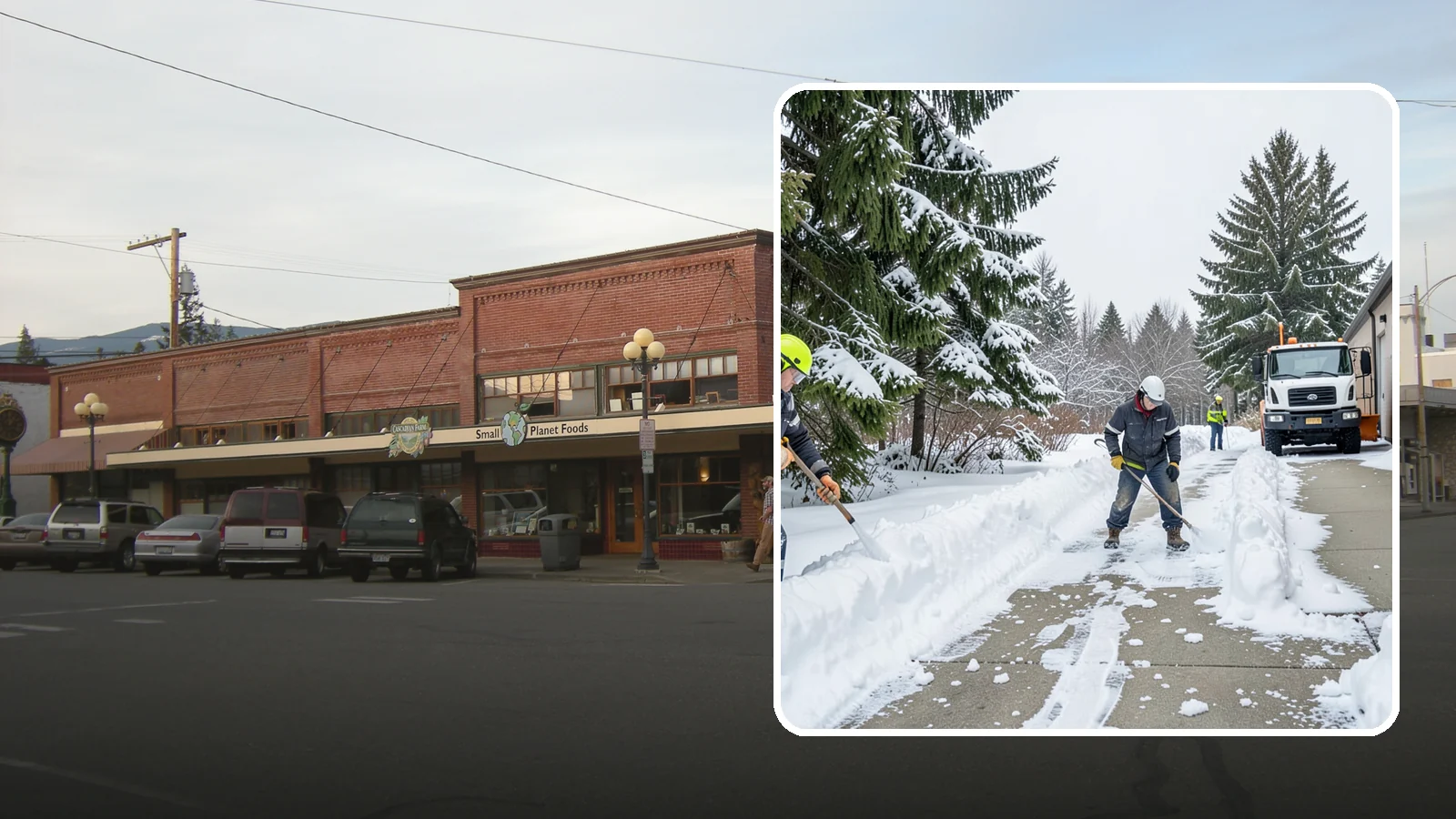 Self-Storage Facility Sidewalk Clearing in Sedro-Woolley, Skagit County, WA - Access-walk clearing for Western Washington self-storage facilities, keeping office entries, keypad approaches, and unit-row...