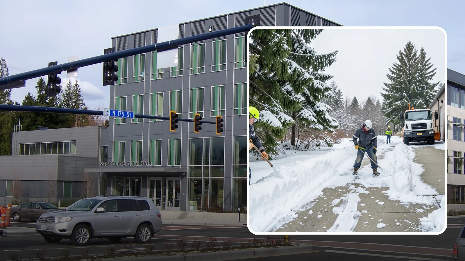 Self-Storage Facility Sidewalk Clearing in Shoreline, King County, WA - Access-walk clearing for Western Washington self-storage facilities, keeping office entries, keypad approaches, and unit-row...