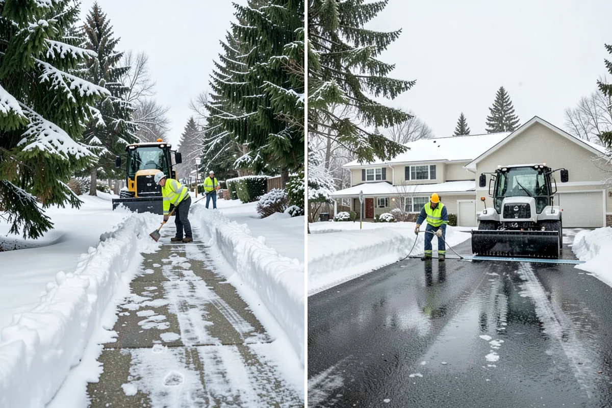 Self-Storage Facility Sidewalk Clearing in Shoreline, King County, WA - Clear the office entrance and gate keypad approach first