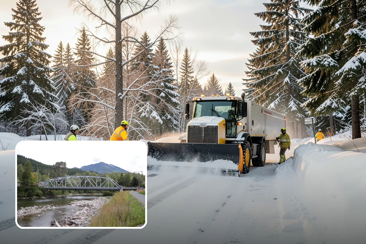 Self-Storage Facility Sidewalk Clearing in Skykomish, King County, WA - Office, gate, and unit-row walks kept passable for customers