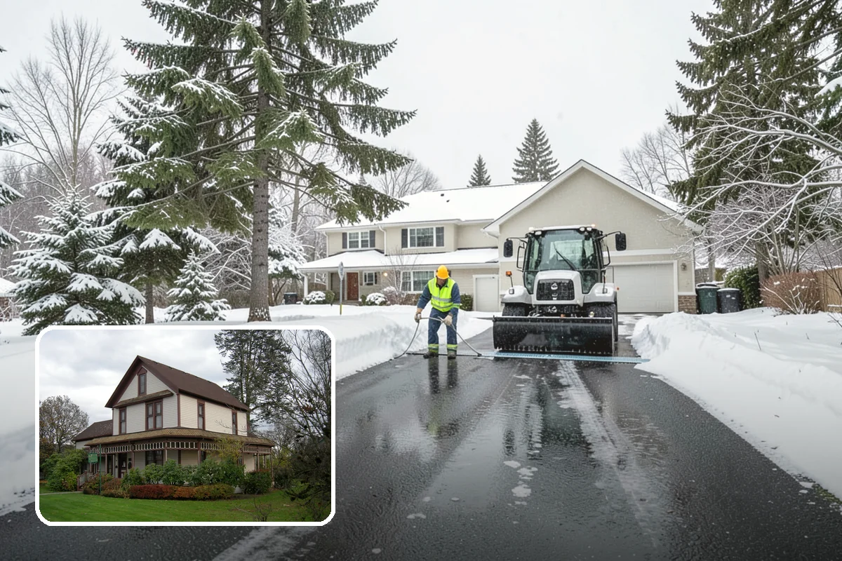 Self-Storage Facility Sidewalk Clearing in Sumner, Pierce County, WA - Office, gate, and unit-row walks kept passable for customers