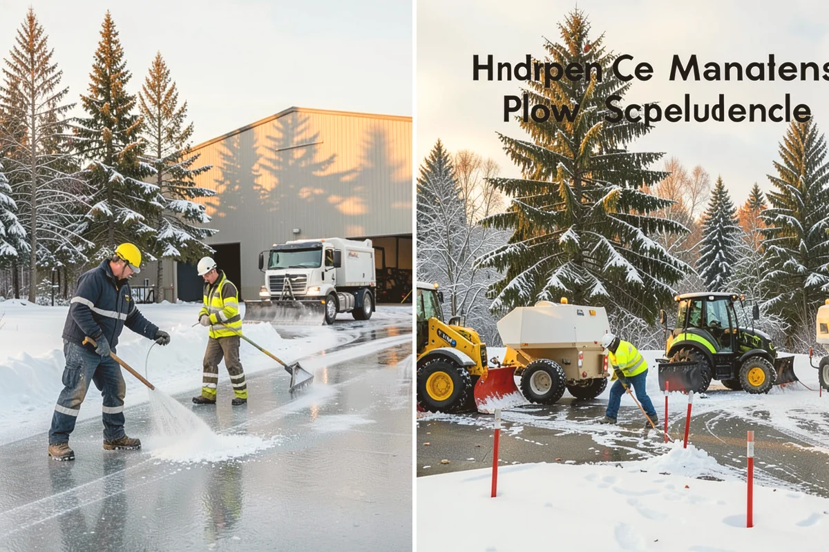 Self-Storage Facility Snow Plowing in Algona, King County, WA - Map the drive aisles, gates, and office parking with facility staff