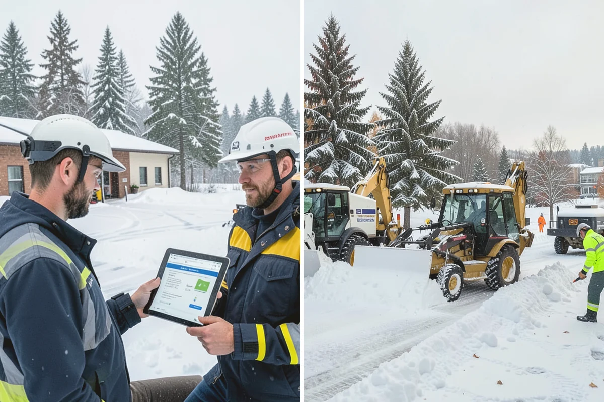 Self-Storage Facility Snow Plowing in Anacortes, Skagit County, WA - Map the drive aisles, gates, and office parking with facility staff