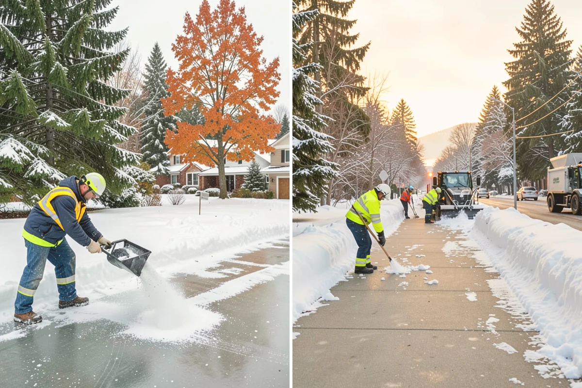 Self-Storage Facility Snow Plowing in Bellevue, King County, WA - Map the drive aisles, gates, and office parking with facility staff