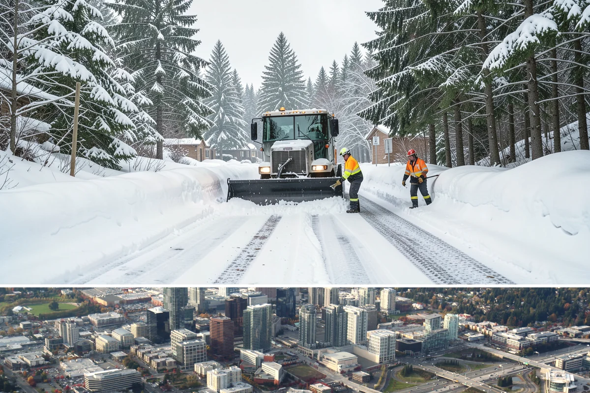 Self-Storage Facility Snow Plowing in Bellevue, King County, WA - Set up service before winter so tenants keep 24-hour access to their units.