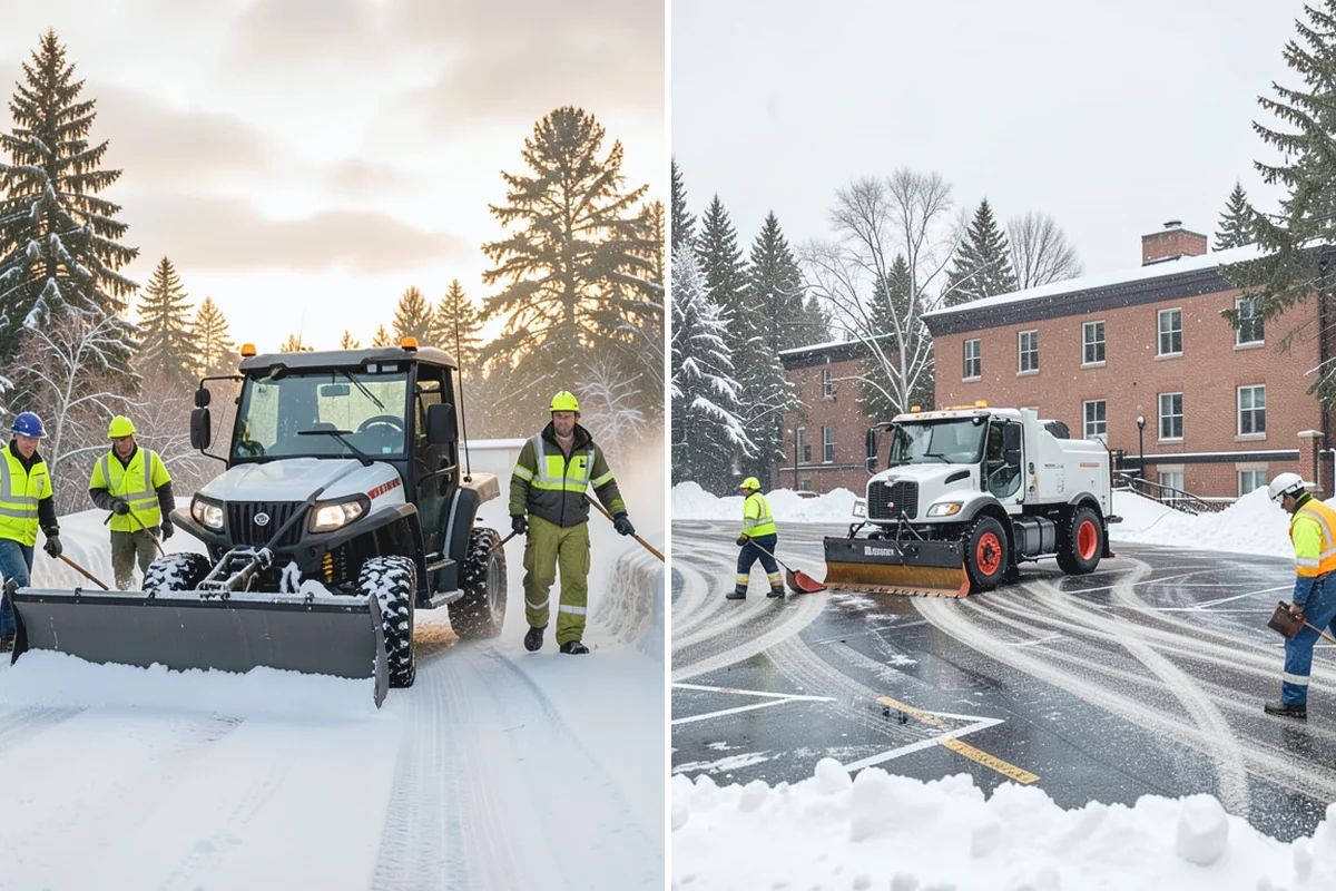 Self-Storage Facility Snow Plowing in Bonney Lake, Pierce County, WA - Map the drive aisles, gates, and office parking with facility staff