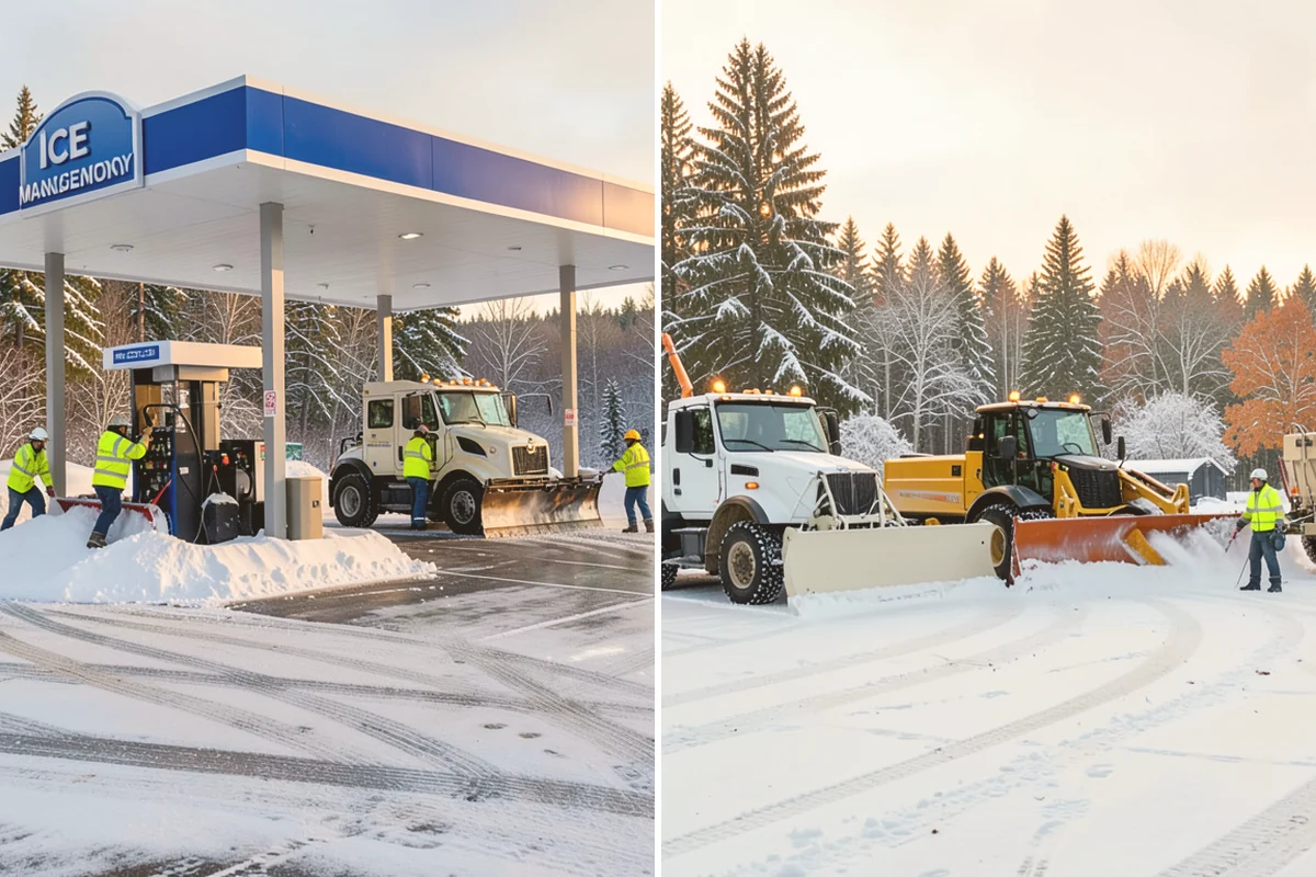 Self-Storage Facility Snow Plowing in Bothell, King County, WA - Map the drive aisles, gates, and office parking with facility staff