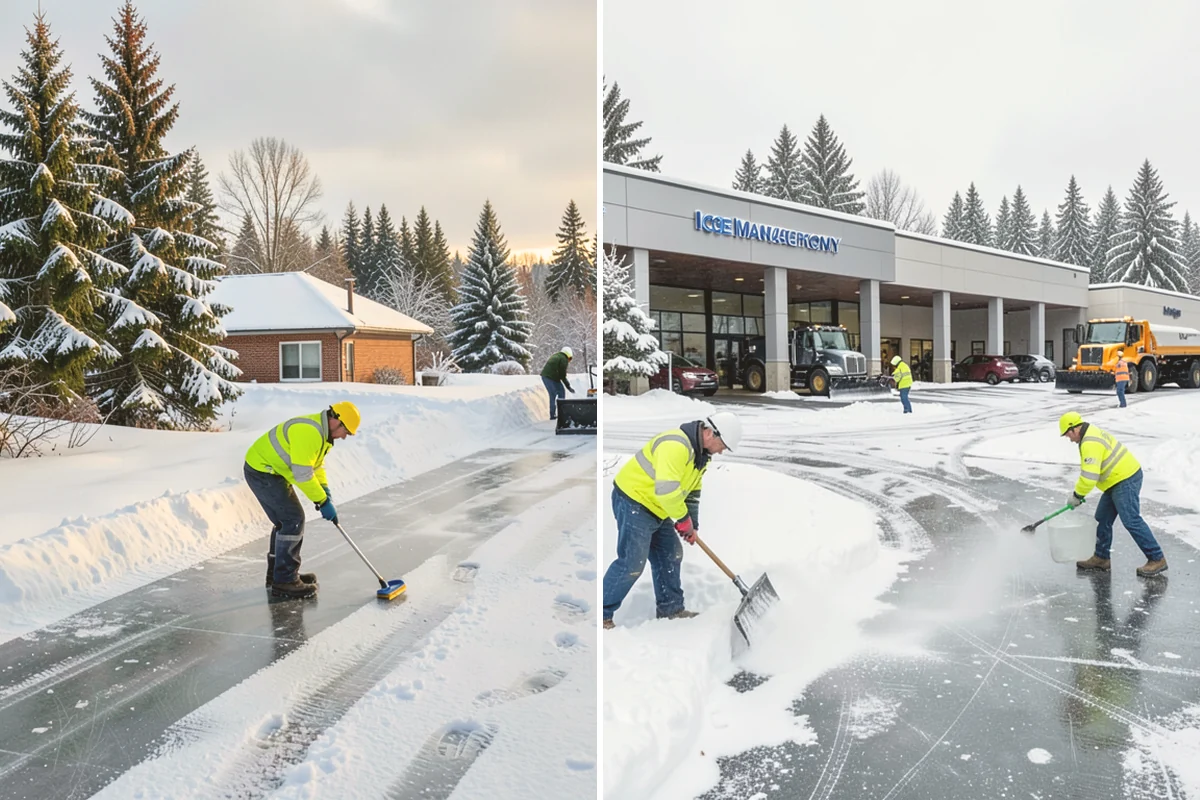 Self-Storage Facility Snow Plowing in Brier, Snohomish County, WA - Map the drive aisles, gates, and office parking with facility staff