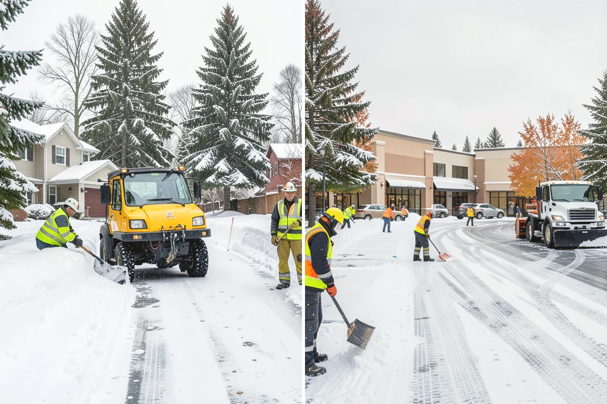 Self-Storage Facility Snow Plowing in Burien, King County, WA - Map the drive aisles, gates, and office parking with facility staff
