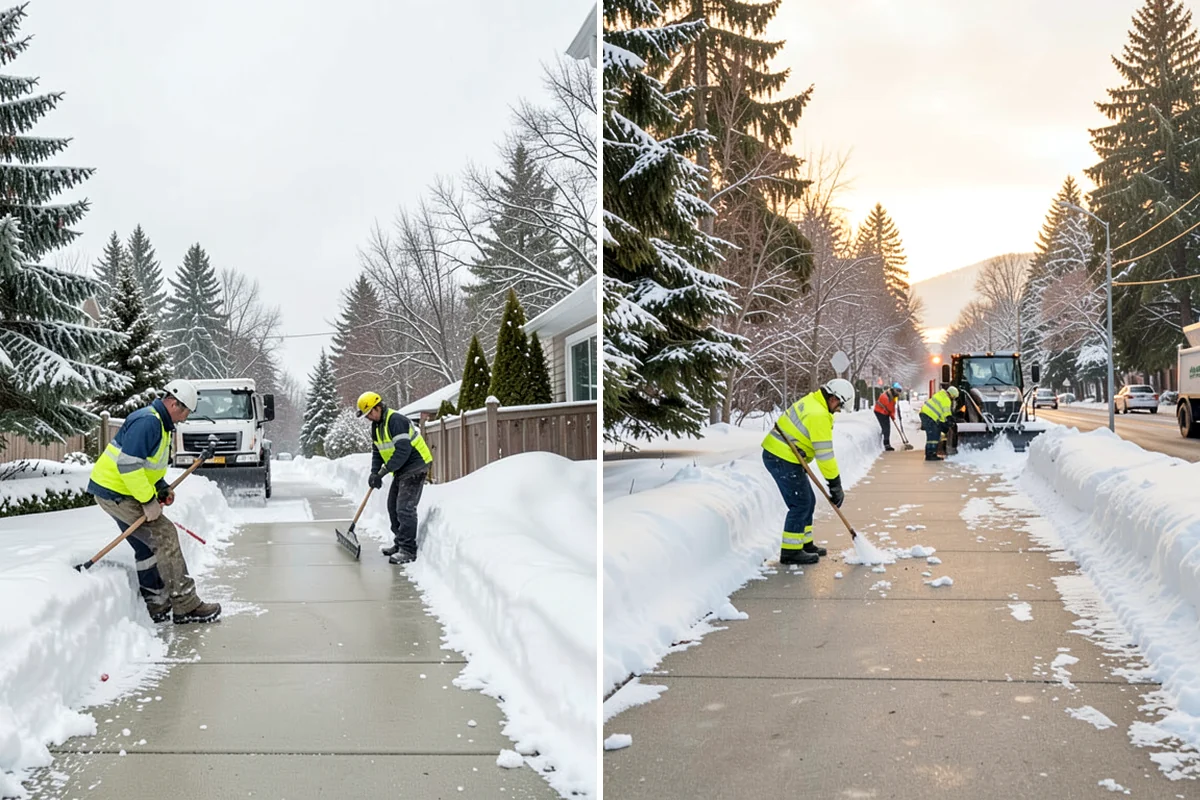 Self-Storage Facility Snow Plowing in Clyde Hill, King County, WA - Map the drive aisles, gates, and office parking with facility staff