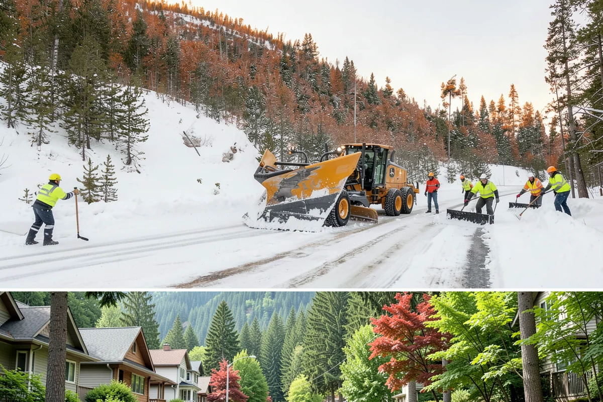 Self-Storage Facility Snow Plowing in Darrington, Snohomish County, WA - Set up service before winter so tenants keep 24-hour access to their units.