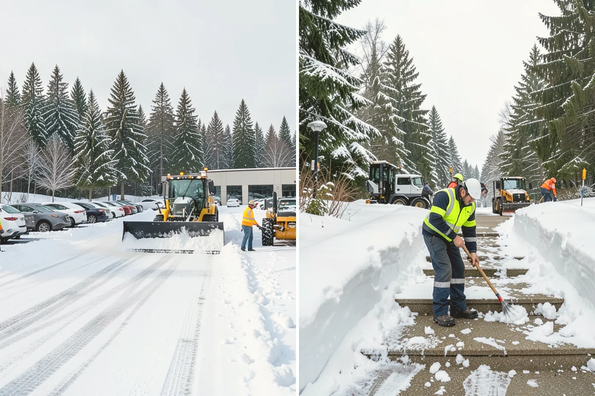 Self-Storage Facility Snow Plowing in Eatonville, Pierce County, WA - Map the drive aisles, gates, and office parking with facility staff