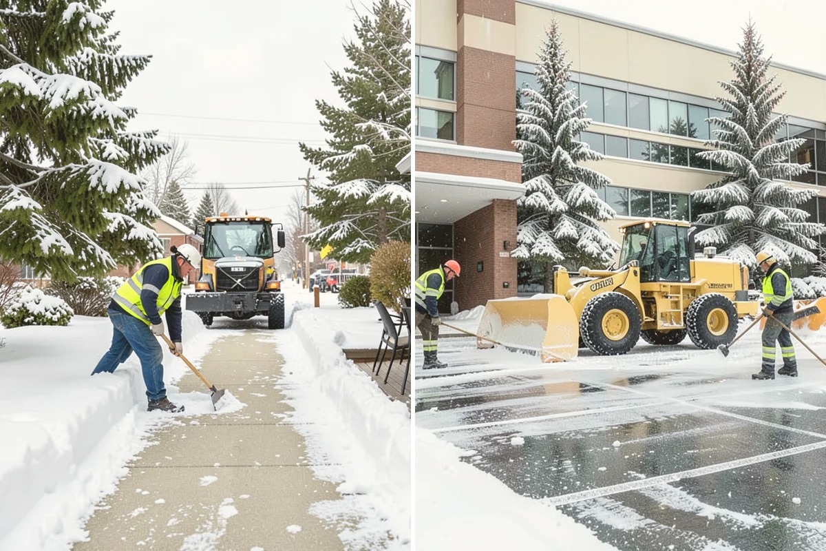 Self-Storage Facility Snow Plowing in Edmonds, Snohomish County, WA - Map the drive aisles, gates, and office parking with facility staff