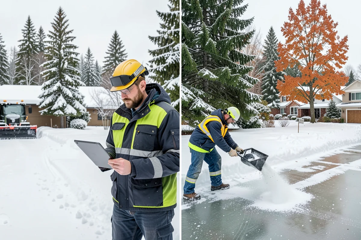 Self-Storage Facility Snow Plowing in Enumclaw, King County, WA - Map the drive aisles, gates, and office parking with facility staff