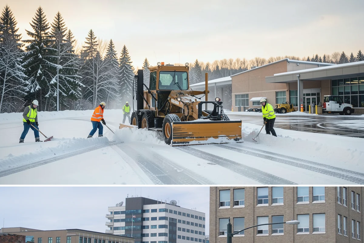 Self-Storage Facility Snow Plowing in Everett, Snohomish County, WA - Set up service before winter so tenants keep 24-hour access to their units.