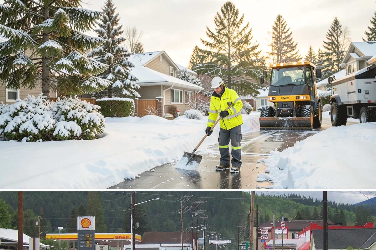 Self-Storage Facility Snow Plowing in Granite Falls, Snohomish County, WA - Set up service before winter so tenants keep 24-hour access to their units.