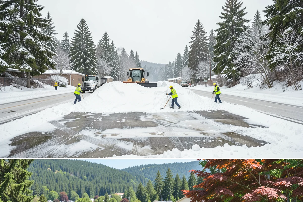 Self-Storage Facility Snow Plowing in Index, Snohomish County, WA - Set up service before winter so tenants keep 24-hour access to their units.