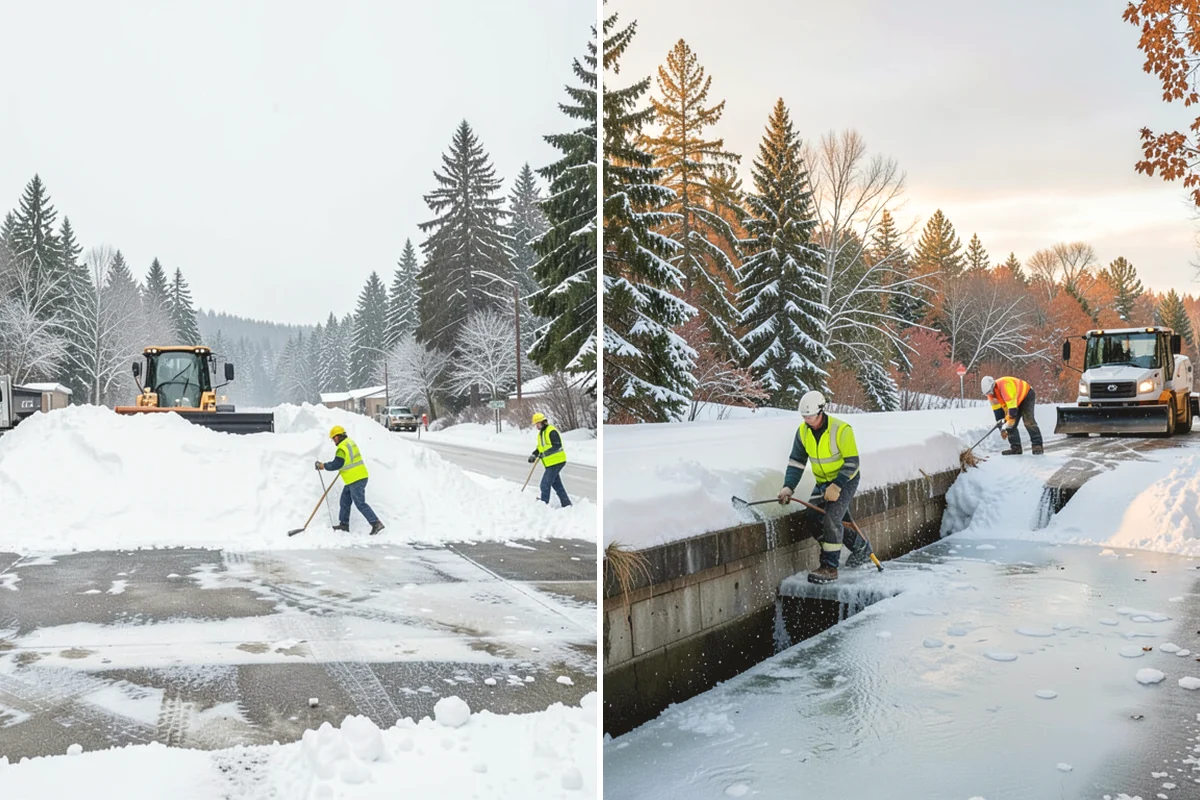 Self-Storage Facility Snow Plowing in Issaquah, King County, WA - Map the drive aisles, gates, and office parking with facility staff