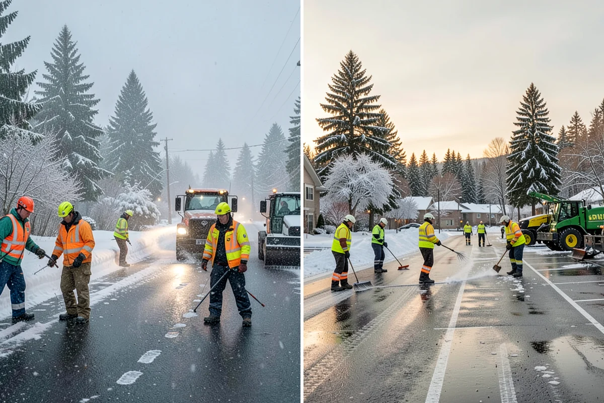 Self-Storage Facility Snow Plowing in Kenmore, King County, WA - Map the drive aisles, gates, and office parking with facility staff