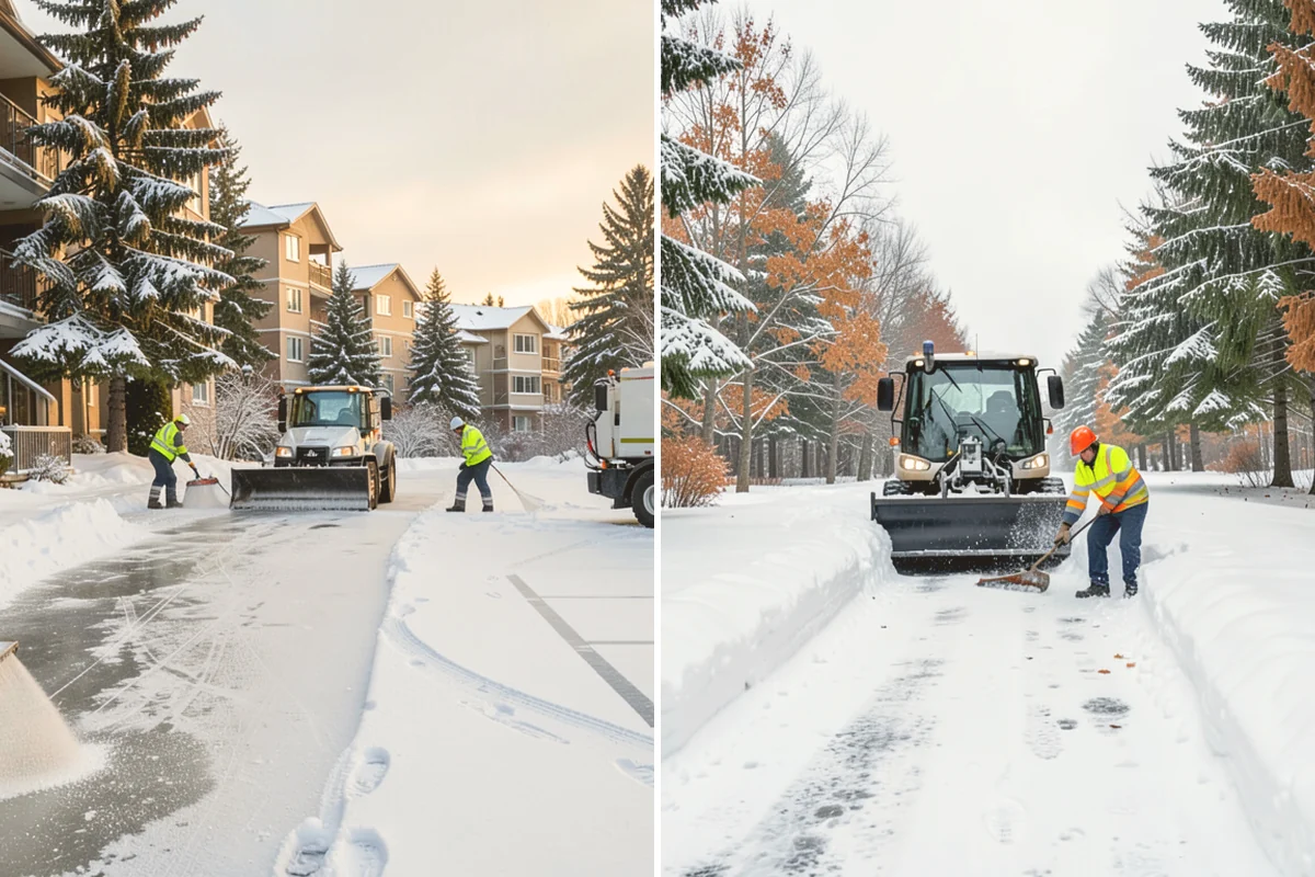 Self-Storage Facility Snow Plowing in Kent, King County, WA - Map the drive aisles, gates, and office parking with facility staff