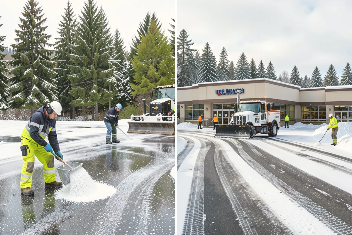 Self-Storage Facility Snow Plowing in Kirkland, King County, WA - Map the drive aisles, gates, and office parking with facility staff