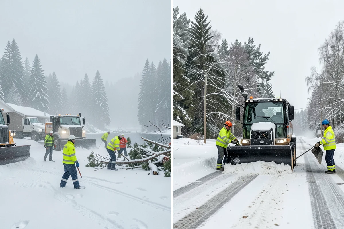 Self-Storage Facility Snow Plowing in Lake Forest Park, King County, WA - Map the drive aisles, gates, and office parking with facility staff