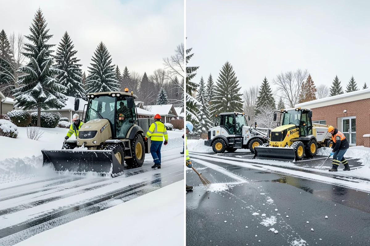 Self-Storage Facility Snow Plowing in Maple Valley, King County, WA - Map the drive aisles, gates, and office parking with facility staff