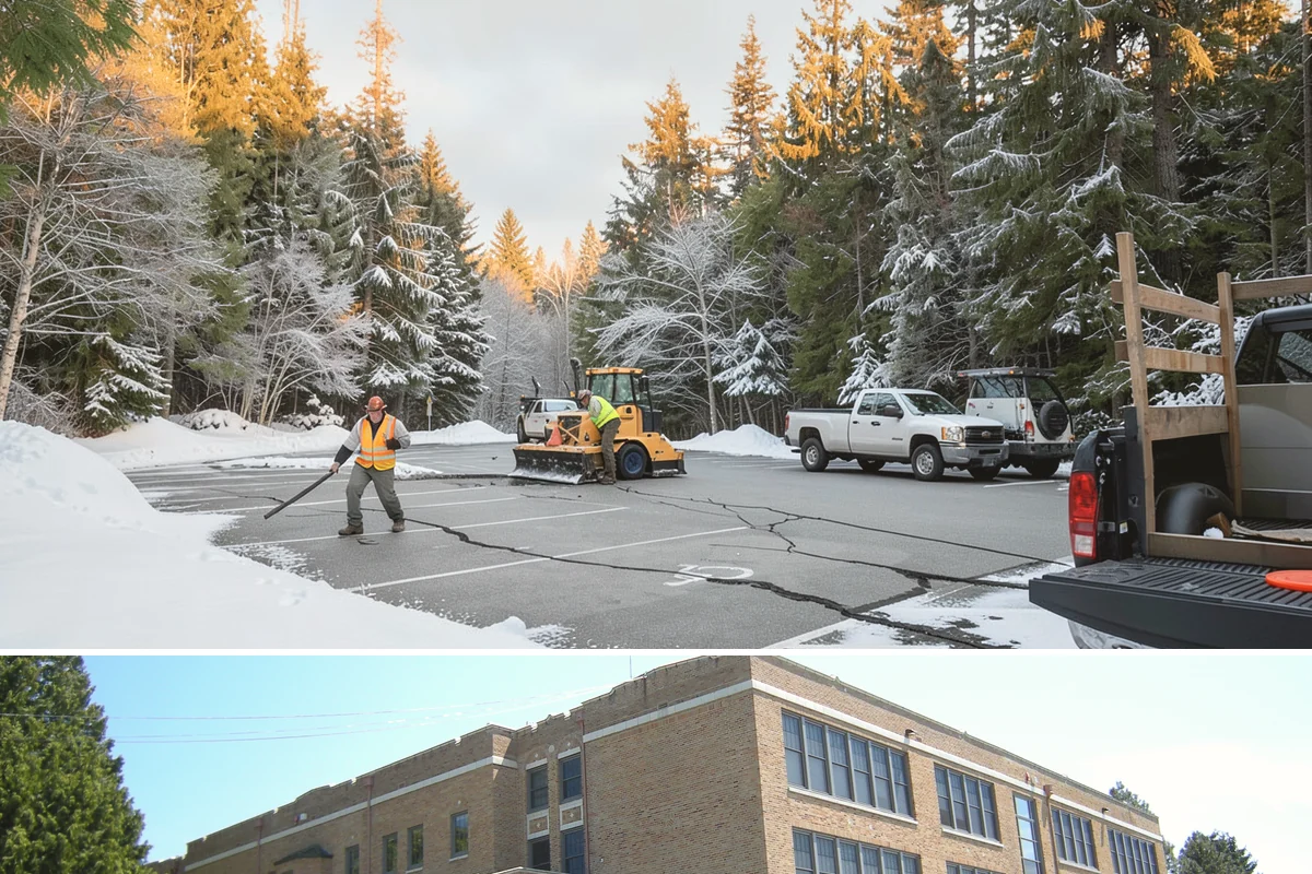 Self-Storage Facility Snow Plowing in Maple Valley, King County, WA - Set up service before winter so tenants keep 24-hour access to their units.