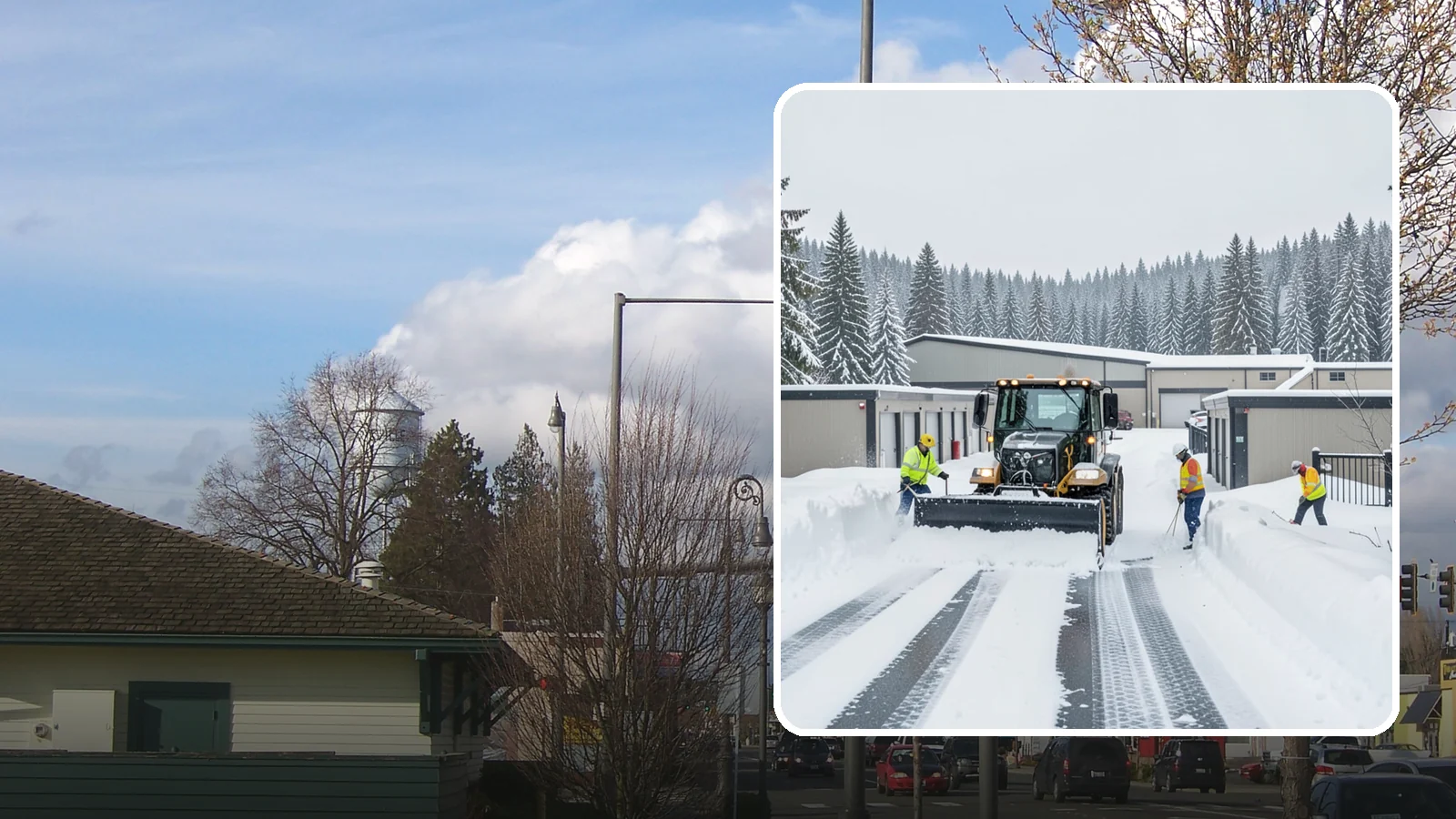 Self-Storage Facility Snow Plowing in Marysville, Snohomish County, WA - We plow self-storage drive aisles and gate approaches so customers reach their units and access stays open through a storm.