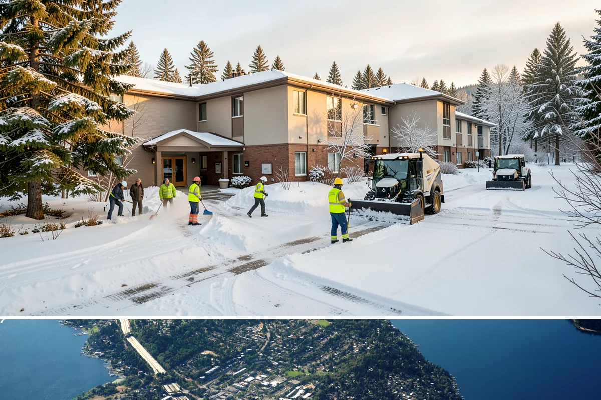 Self-Storage Facility Snow Plowing in Mercer Island, King County, WA - Set up service before winter so tenants keep 24-hour access to their units.