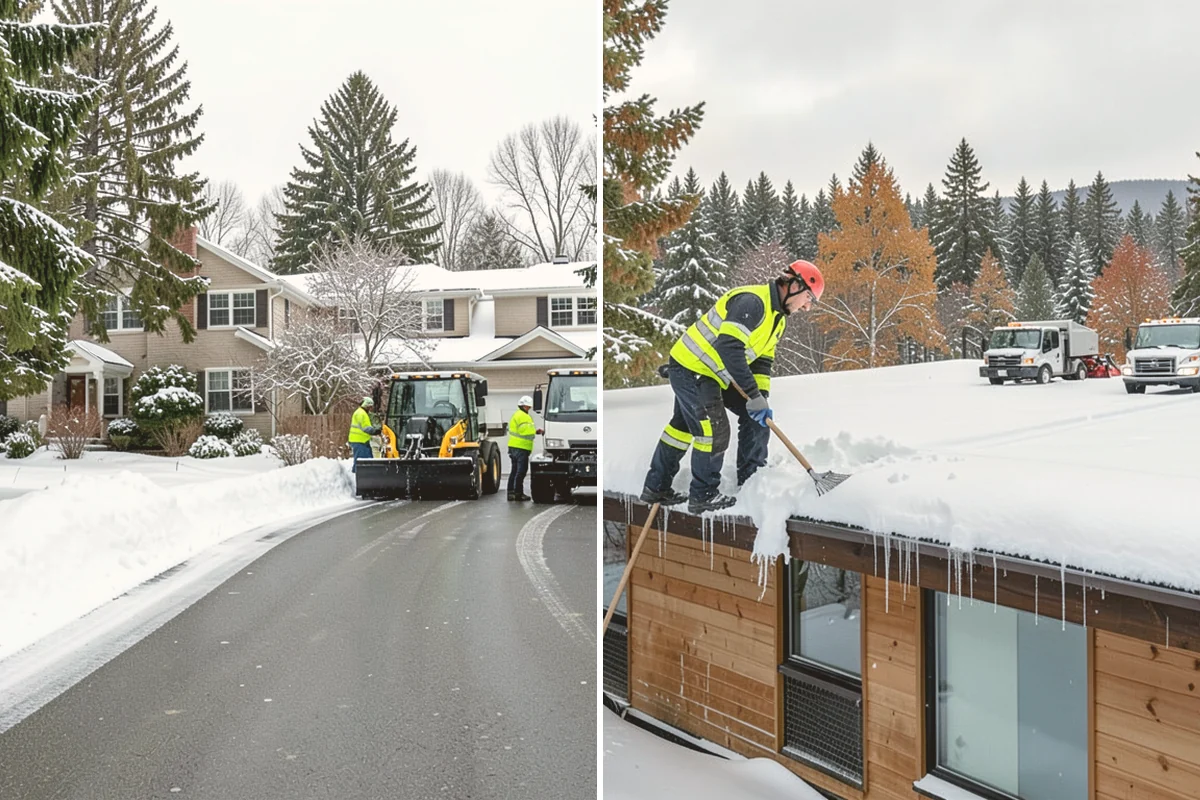 Self-Storage Facility Snow Plowing in Milton, King County, WA - Map the drive aisles, gates, and office parking with facility staff