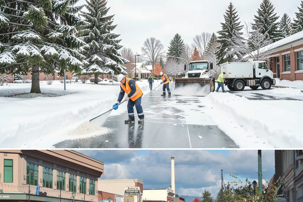 Self-Storage Facility Snow Plowing in Monroe, Snohomish County, WA - Set up service before winter so tenants keep 24-hour access to their units.