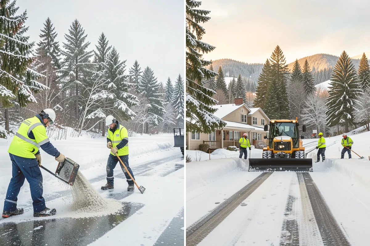 Self-Storage Facility Snow Plowing in Mount Vernon, Skagit County, WA - Map the drive aisles, gates, and office parking with facility staff