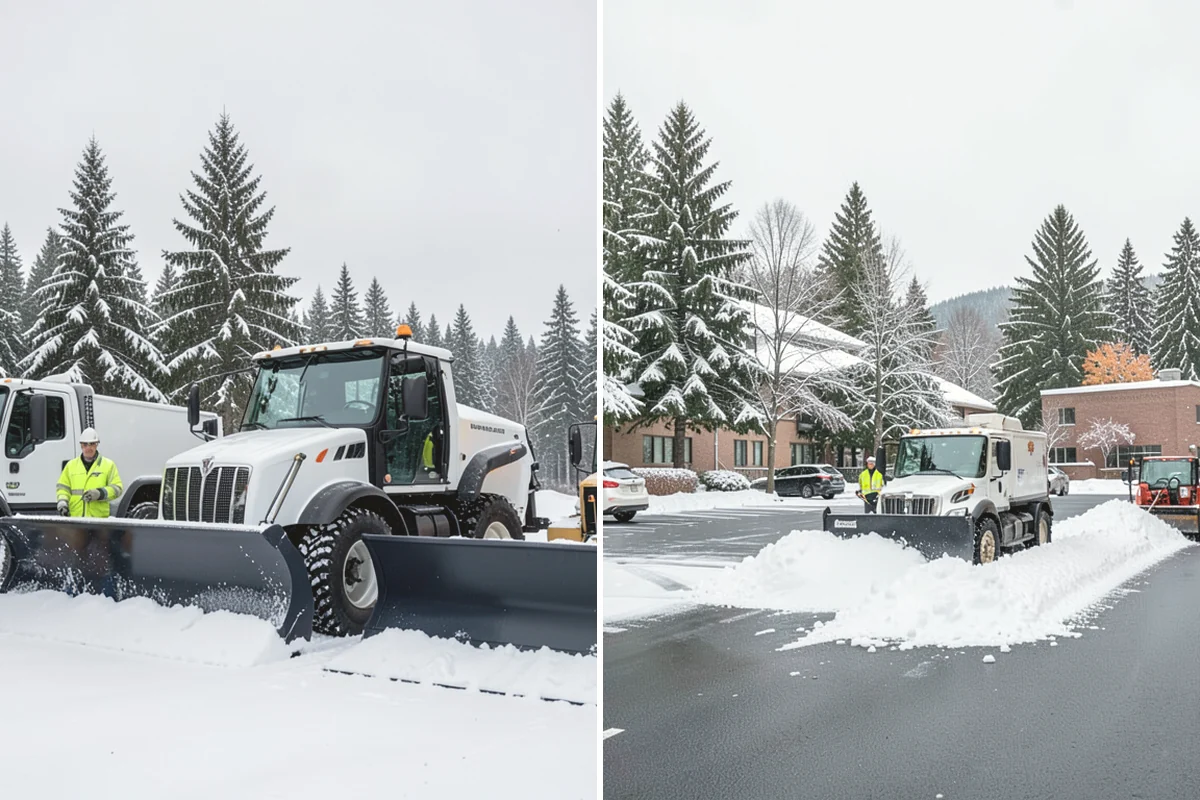 Self-Storage Facility Snow Plowing in Mukilteo, Snohomish County, WA - Map the drive aisles, gates, and office parking with facility staff