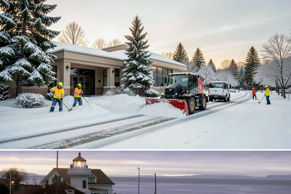 Self-Storage Facility Snow Plowing in Mukilteo, Snohomish County, WA - Set up service before winter so tenants keep 24-hour access to their units.