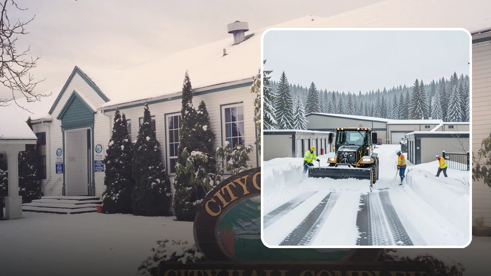 Self-Storage Facility Snow Plowing in Pacific, King County, WA - We plow self-storage drive aisles and gate approaches so customers reach their units and access stays open through a storm.