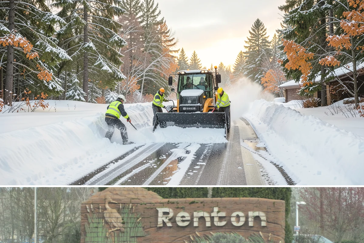 Self-Storage Facility Snow Plowing in Renton, King County, WA - Set up service before winter so tenants keep 24-hour access to their units.
