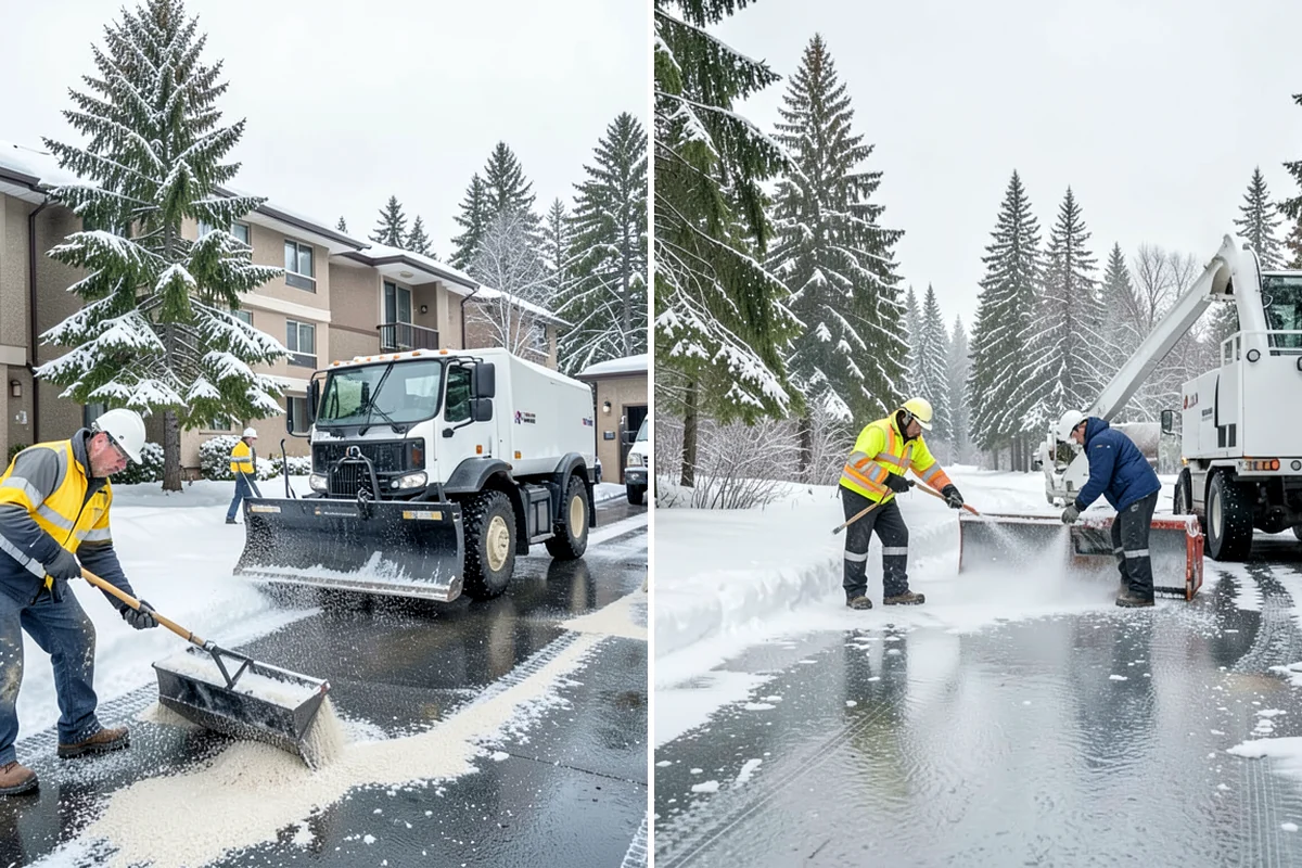 Self-Storage Facility Snow Plowing in Seattle, King County, WA - Map the drive aisles, gates, and office parking with facility staff