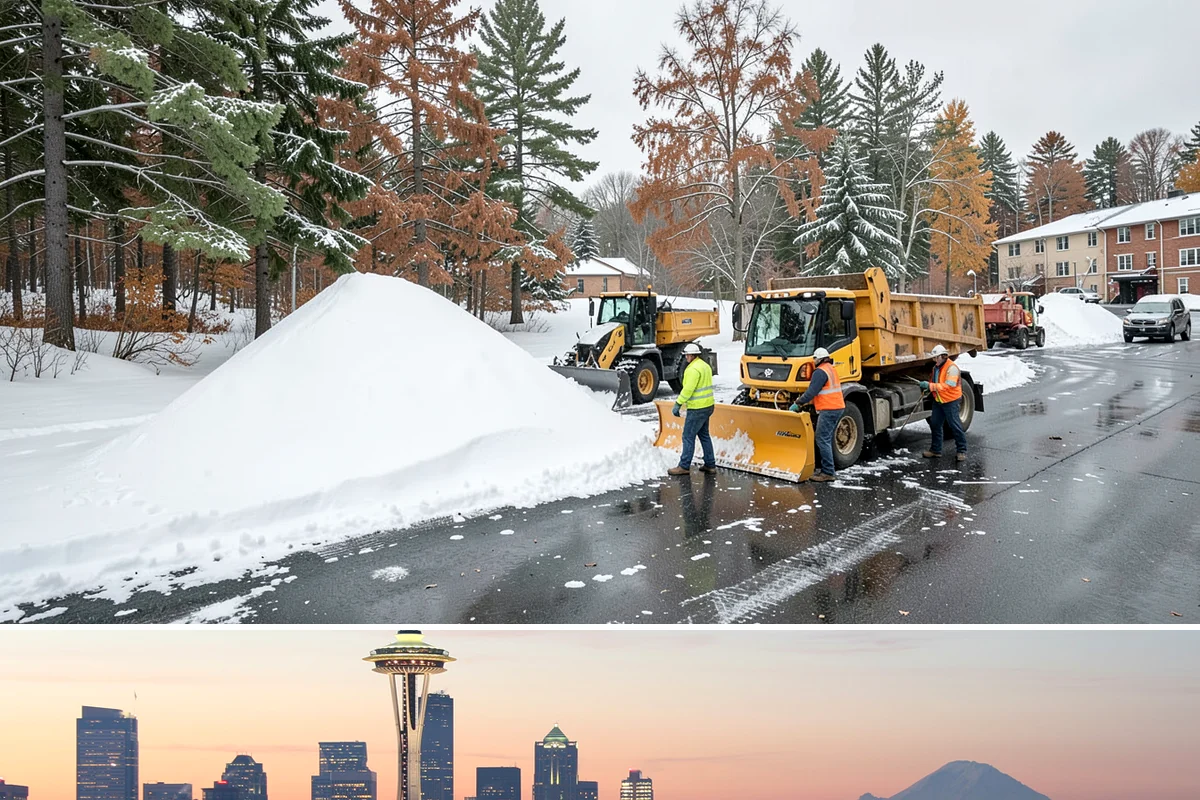 Self-Storage Facility Snow Plowing in Seattle, King County, WA - Set up service before winter so tenants keep 24-hour access to their units.