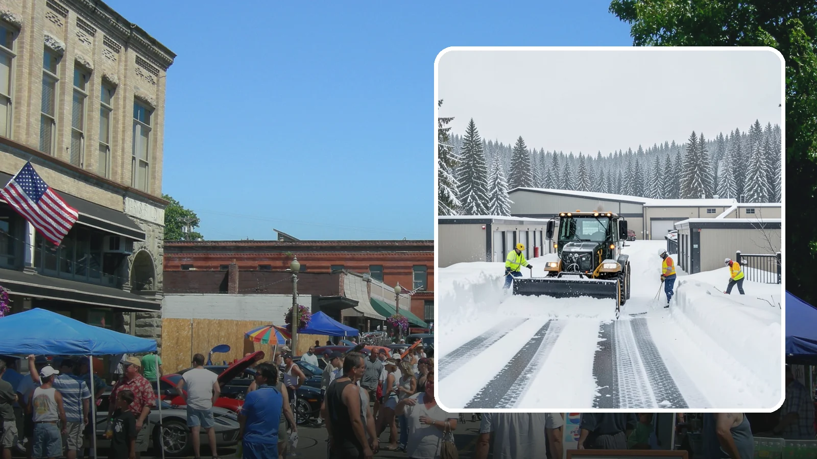 Self-Storage Facility Snow Plowing in Snohomish, Snohomish County, WA - We plow self-storage drive aisles and gate approaches so customers reach their units and access stays open through a storm.
