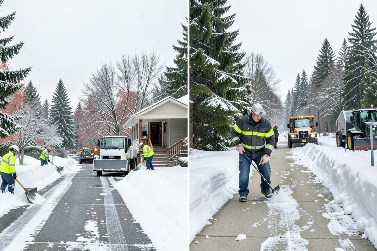 Self-Storage Facility Snow Plowing in Snoqualmie, King County, WA - Map the drive aisles, gates, and office parking with facility staff